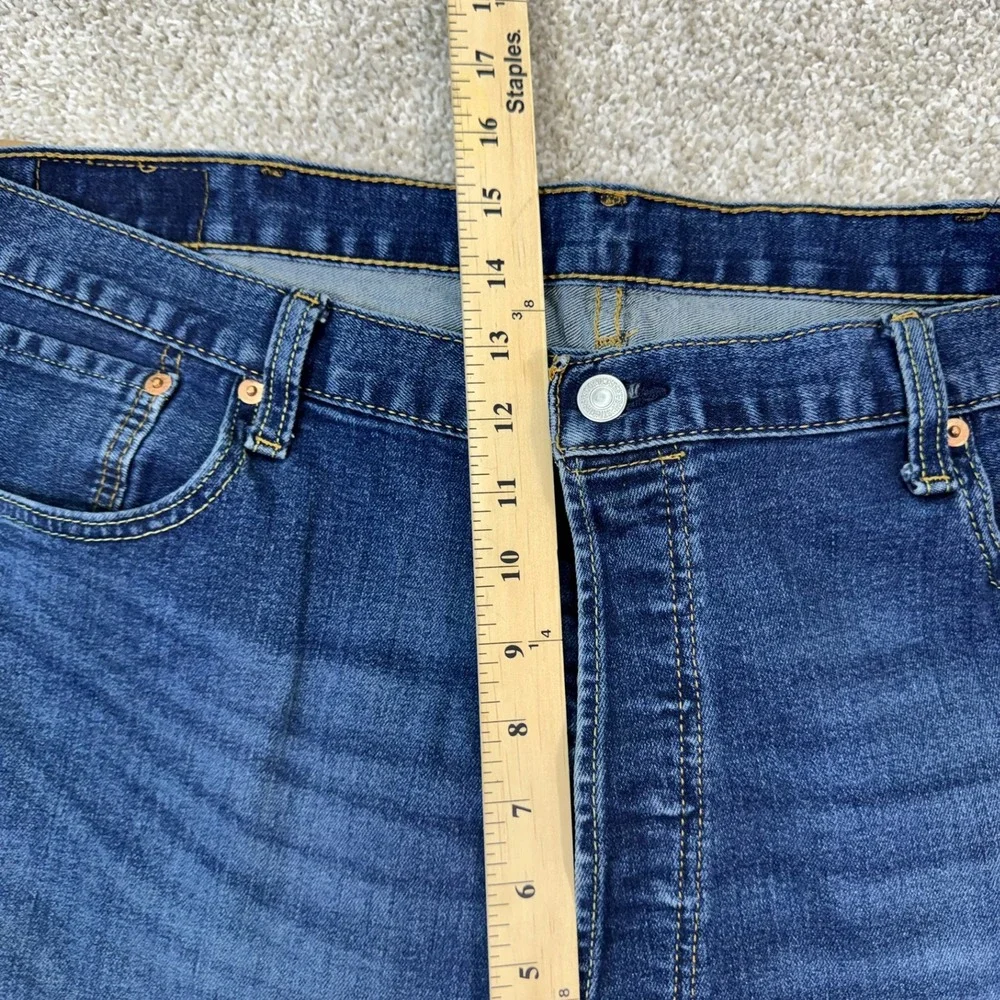 Levis 501 Original Jeans Mens 42x30 Blue Medium Wash Straight Leg Button Fly